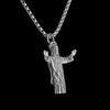 Brasile Cristo Redentore Statua di Gesù Ciondolo Collana Uomo Donna Religioso Preghiera Fede Gioielli Regalo
