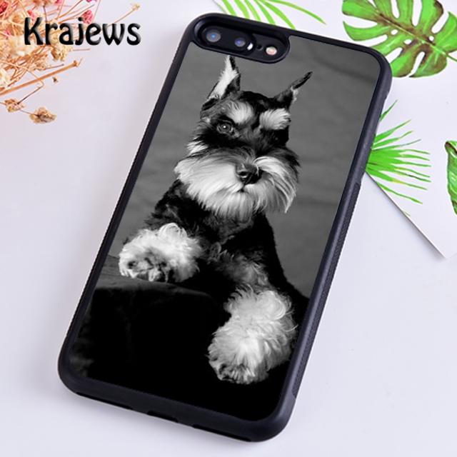 Krajews Miniature schnauzer puppy dog Phone Case Cover For iPhone 17 Air 16 15 14 plus 12 pro max coque Fundas