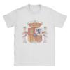 Mens TShirts Spain Coat of Arms Spanish Map Vintage Pure Cotton Tees Short Sleeve  T Shirt Round Collar Clothing Gift Idea