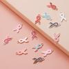 10pcs/lot Ribbon Enamel Charms Breast Cancer Awareness Pendants For DIY Necklace Earring Bracelet Jewelry Making Handmade