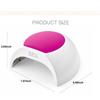 48w UV LED Nail Lamp 365+405nm Wavelength  Nail Dryer 33Beads  Blue Light UV Led Manicure Light