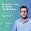 Intellilens | Zero Power Blue Cut Computer Glasses  & Blocks Harmful Rays | UV Protection Specs |Unisex| Blue | Square | Medium