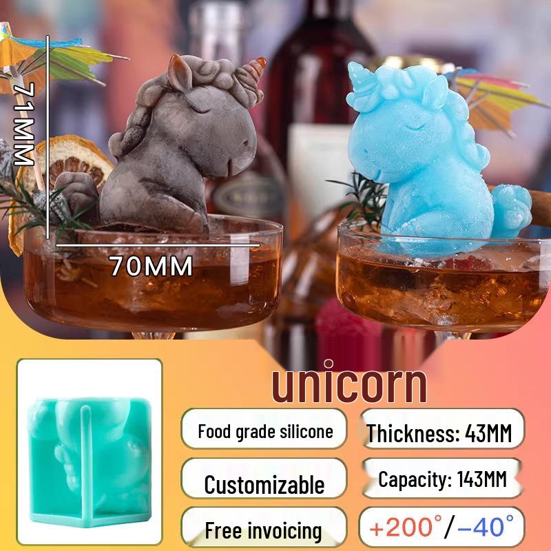 Crocodile-Shaped Silicone Ice Cube Tray for Whiskey – Large, Food-Grade, Cartoon Design