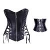 New Pu Leather Jacket Punk Style Strapless Tube Top Vest Women's Waist Shaping Garment