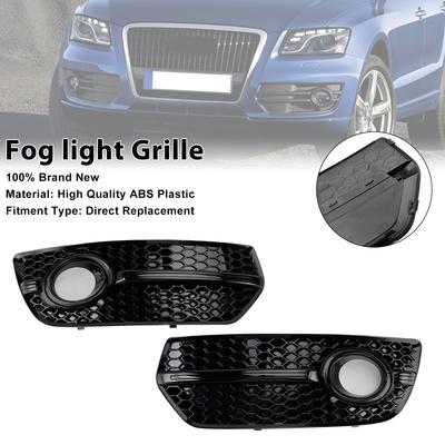2PCS Front Bumper Grill Fog Light Lamp Covers 8R0807681A 8R0807682A Fit Q5 2009-2012