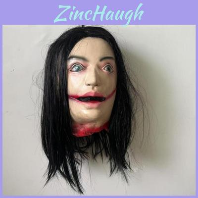 Halloween Witch Zombie Head Hanging Prop For Haunted House Scene Decor