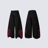 Fall Winter American Retro Street Embroidered Hip Hop Jeans Men Women Teens Straight Leg Skateboard Dance Trousers