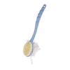 KPS 2 In 1 Mesh Bristles Body Brush and Long Handle For Skin Health Men/Women (With Loofah) Shower Massager Spa Scrubber Super Soft Sponge Curved