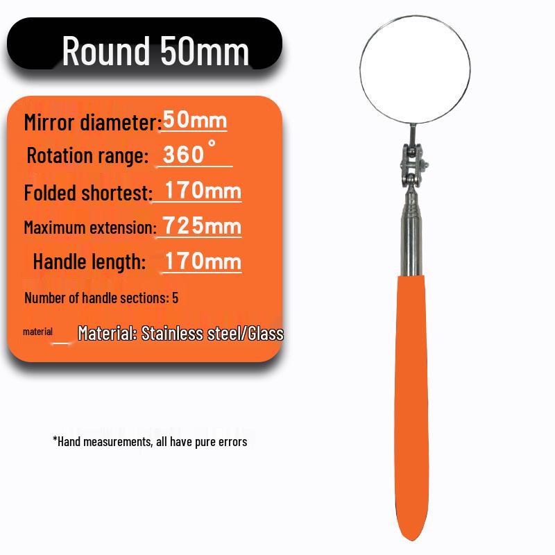 Handheld Telescopic Universal Inspection Mirror for Car Undercarriage and Industrial Use