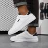 White Black Men Shoes Comfortable Casual Skateboard Shoes Men Solid Leisure Sneakers Lightweight Walking Shoes