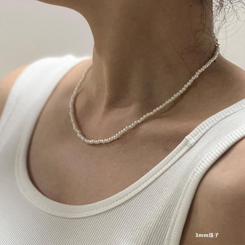 Pearl Necklace Women'S Light Luxury Temperament High Sense Clavicle Chain Year Neck Chain