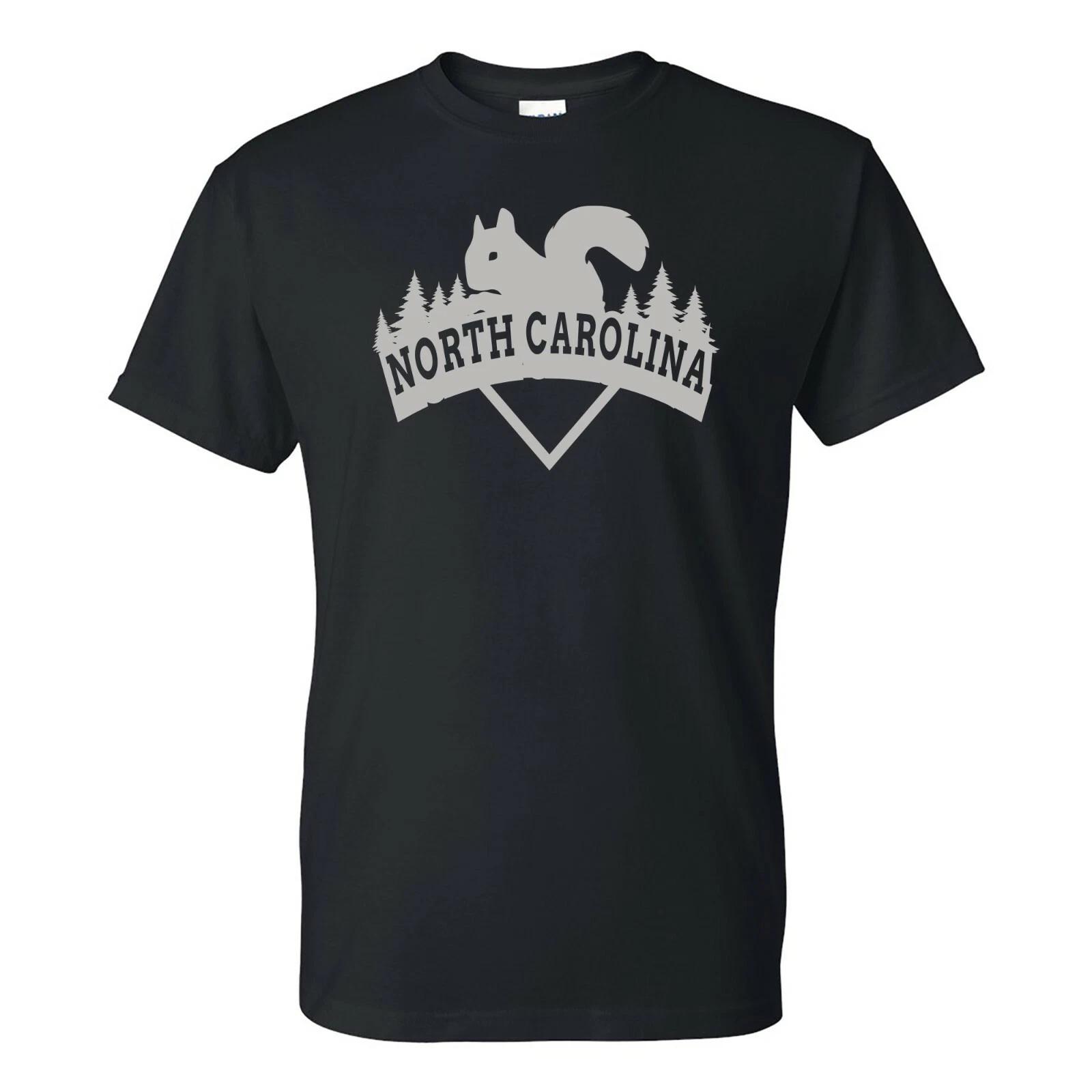 North Carolina Squirrel Arch - Hometown State Pride T Shirt - Black M
