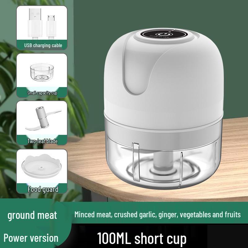 

Беспроводная мини-электрическая чеснокодавилка и кухонный комбайн для детского питания - Компактный и портативный измельчитель