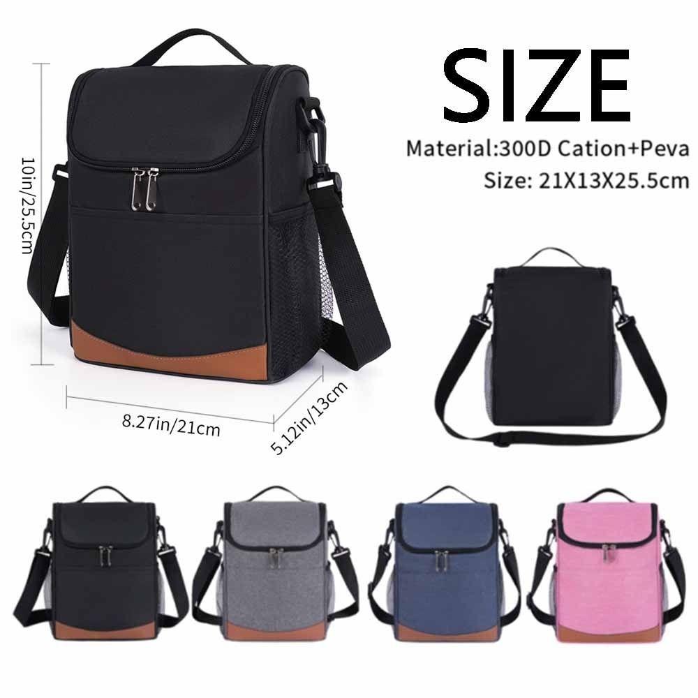 Thickened Insulated Cooler Bags Large Capacity Insulated Lunch Bag  Office Worker