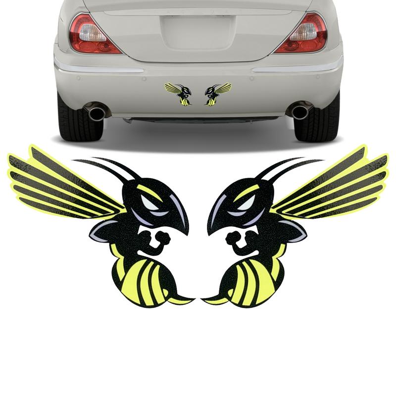 Lustige Auto Wespe Kratzaufkleber Biene Aufkleber für Glas Autozubehör für Autoscooter Scheinwerfer Fenster Autozubehör