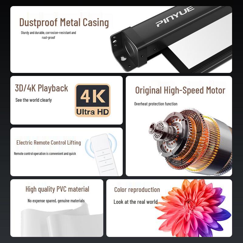 PInYUE H6 Electric Projector Screen