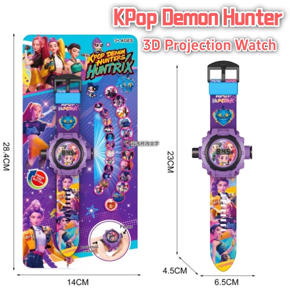 Anime KPop Demon Hunter peripheral Projection Watch 24 Images Children's Electronic Luminous Toy Christmas gifts for children