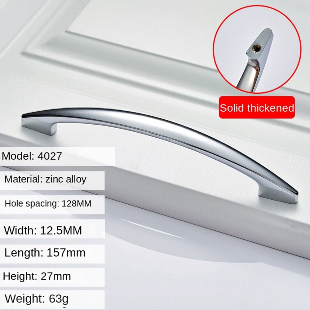 Multifunctional Bright Chrome Handles Furniture Drawer Pull Handles Furniture Handle  Wardrobe