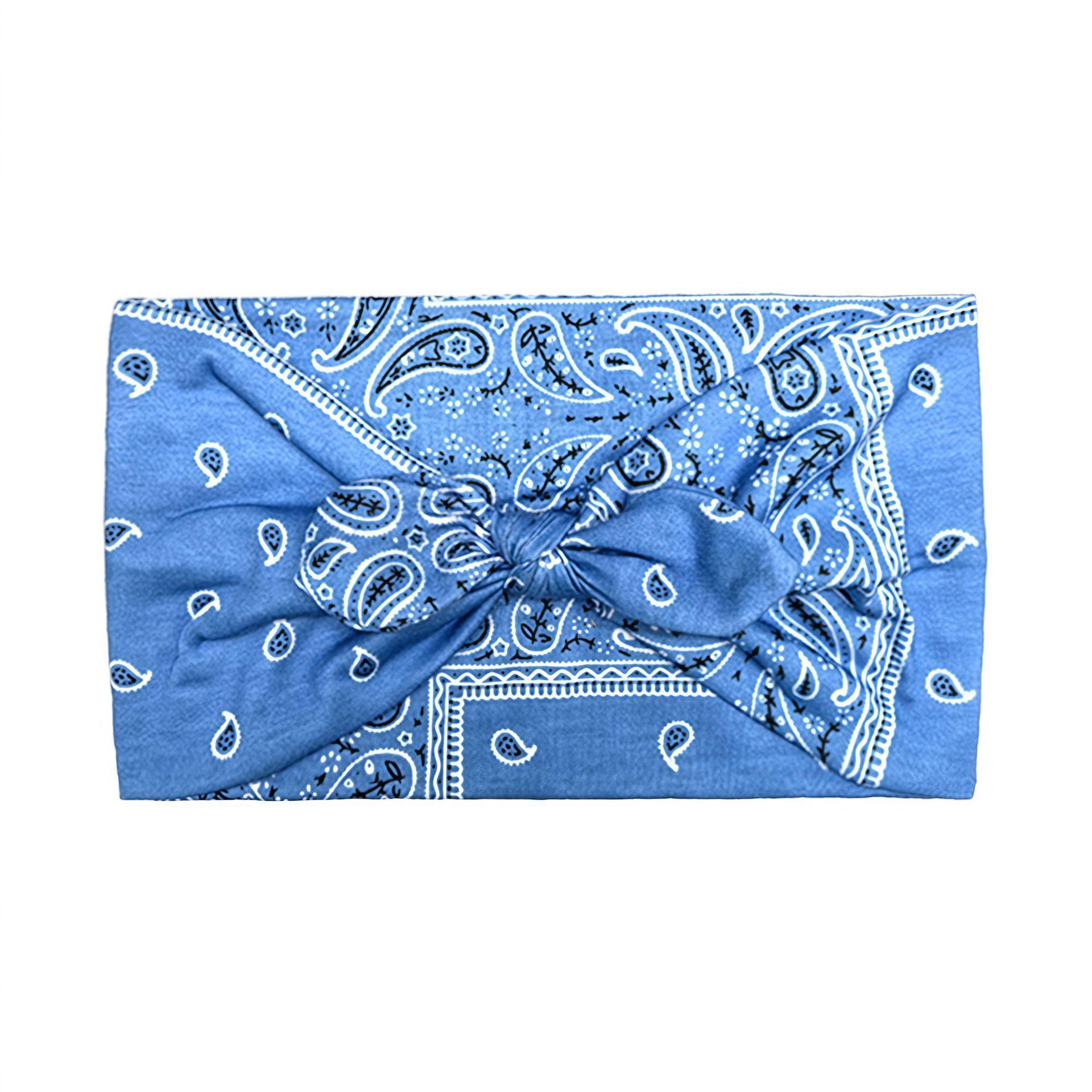Knotted Rabbit Hair Bow Headband - Sweat-Absorbing Bohemian Yoga Sports Ears Tie