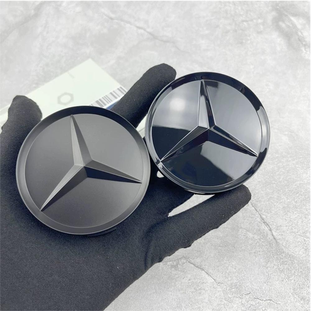 4Pcs 75MM Car Wheel Center Caps Rims Hub Caps For Mercedes Benz W204 205 A B C E S CLA CLK ML GLK GLA GLB GLC CLAS Accessories