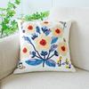 45x45cm Pastoral Flower Embroidered Pillowcase Plant Towel Embroidery Throw Pillow Cushion Cover Decoration Home Sofa Cojines