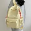 Japanischer Rucksack mit einfachen Buchstaben, lässig, süß, klein, frisch, mit großer Kapazität, für Junior High School, leicht, Studentenrucksack