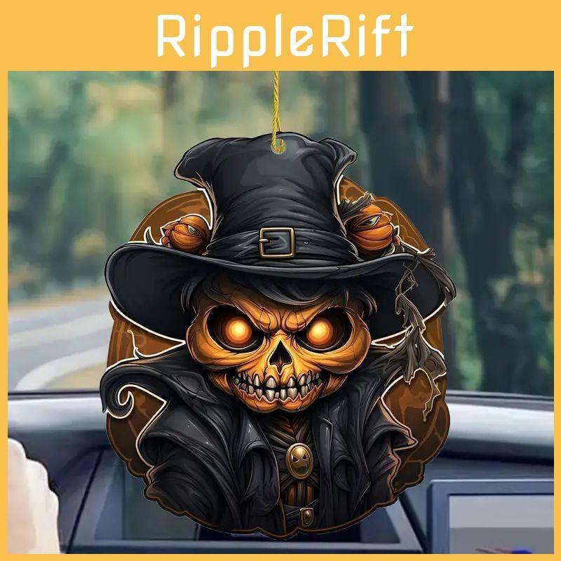 Decoration Car Halloween Pendant Acrylic Skeleton Head Pumpkin Vehicle Style