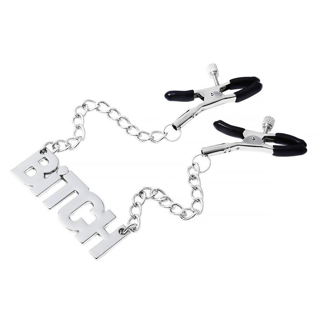 BDSM Stainless Steel  Chain Nipple Milk Clips Breast Clip Sex Slaves Clamps Adult Sex Toys for Couples Bondage Chains