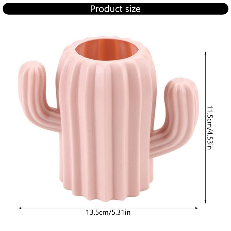 Stylish Plastic Shaped Pen Storage Box Lightweight Desktop Organizer