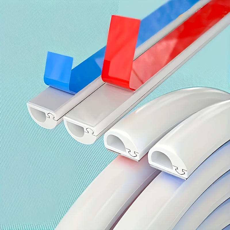 1PCS PVC Self-Adhesive Wall Cable Cover Easy Wire Management for Flooring Invisible Home Decor Cable Channel Floor Cord Organizer Decorative Concealer