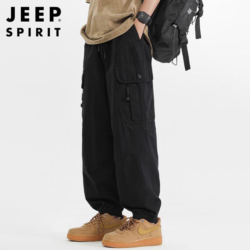 JEEP SPIRIT Herren Baumwoll-Cargo-Jogginghosen