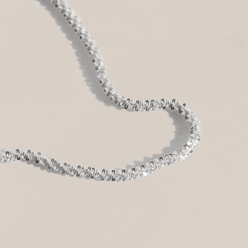 47Bag 925 Silver Snowflake Silver Chain Necklace Beta