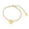 Double Layer Korean Fashion Titanium Steel Friendship Bracelet for Women - Simple, Stylish, and Trendy
