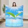 Frutiger Aero Aesthetics Blankets Coral Fleece Plush Air Conditioning  90s  Multifunction Throw Blanket for Bed Couch Bedspread