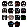 Skull Car Headrest Covers Spooky Print Auto Seat Head Rest