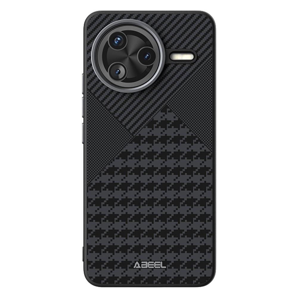 ABEEL For Xiaomi Poco F7 Ultra 5G/Redmi K80 Pro 5G Case Compatible with MagSafe Micro-Embossing PC TPU Aluminum Alloy Leather Phone Cover