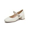 TATA/He She 2024 Autumn Shopping Mall Same Style Shallow Mouth Feminine Mary Jane Shoes