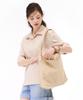 CHASECULT Women'S Open Collar Striped Short Sleeve T-Shirt - Beige