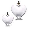 Charm Hollow Heart Glass Liquor Bottle Wine Decanter Dispenser For Mixing Storing And Presenting Fine Wines Flavor