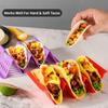 4Pcs Plastic Taco Holders Wave Shape Mexican Pancake Stand Creative Food Pallet  Tortilla