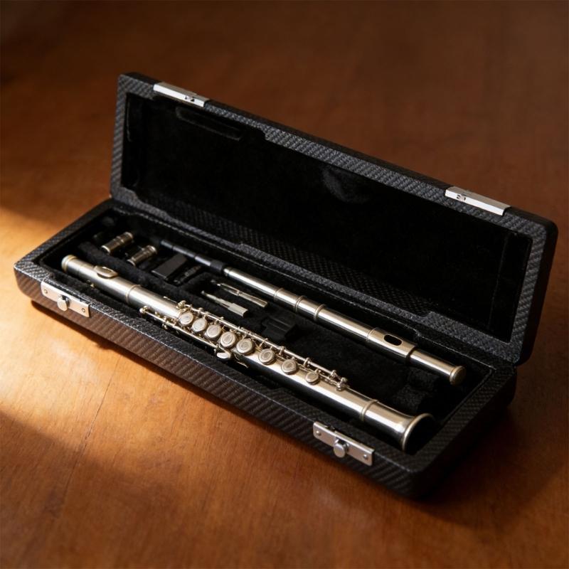 Protective Flute Case for Instrument Safety Offering Scratch Resistant Cover Perfect for Performances and Outdoor Use