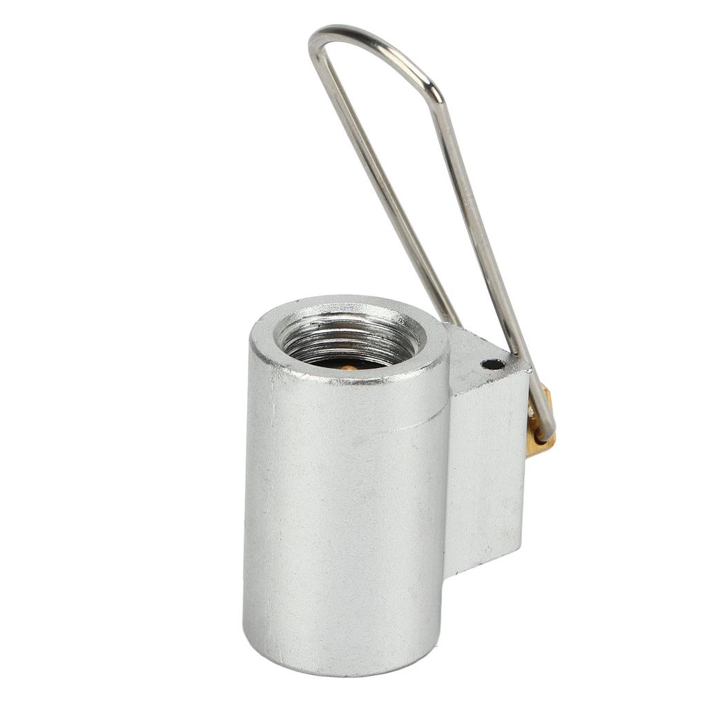 Outdoor Gas Tank Refill Valve Aluminum Alloy Frosted Gas Tank Mutual Filling Joint for Camping Hiking