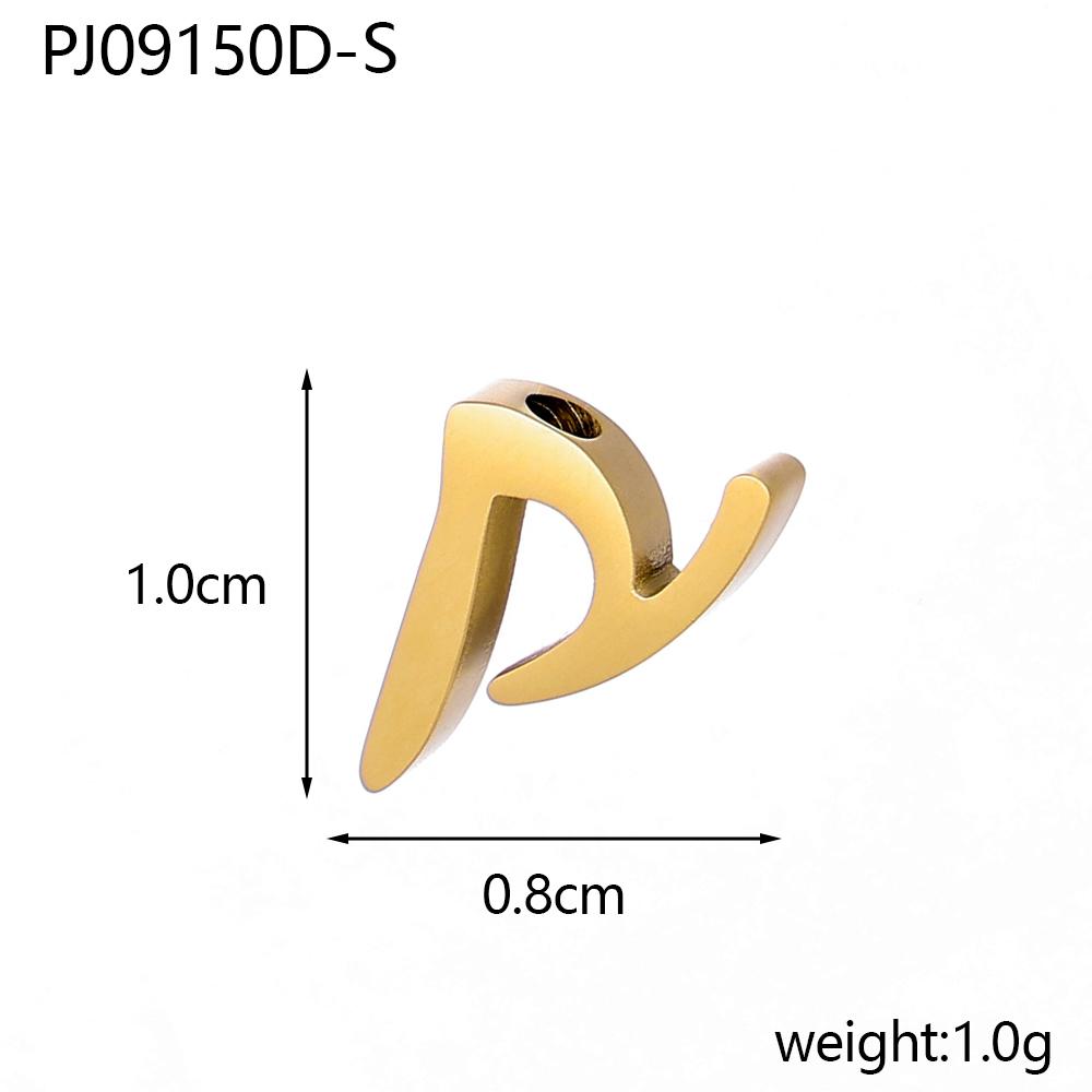 CARLIDANA Stainless Steel Gold PVD Plated DIY Lower Case 7mm Letter Alphabet Initial Charm Pendant Accessories Jewelry Fitting