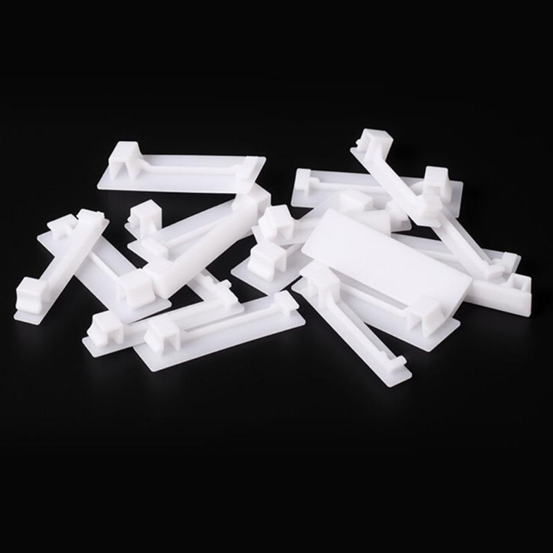 50Pieces Multipurpose Single Gang White Brushplate Wall Covers Portable Accessory for Concealing PZ30 and Speaker Wire