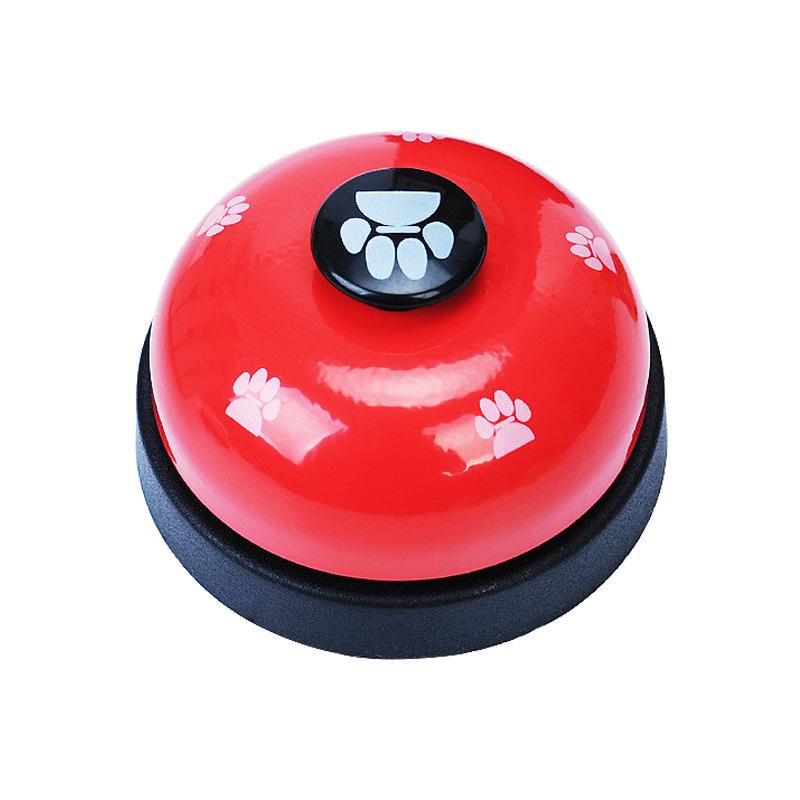 

Pet Training Bell for Dogs & Cats - Universal Paw Print Interactive Intelligence Toy красный