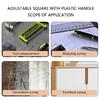 Activity Ruler Carpenter Measuring Protractor Finder Woodworking Square with Plastic Handle Marking Gauge
