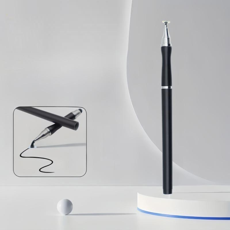 Ergonomic Grip 2 In 1 High Sensitivity Capacitive Touch Pen Sensitive Drawing Note Taking Comfortable for Tablets Phones