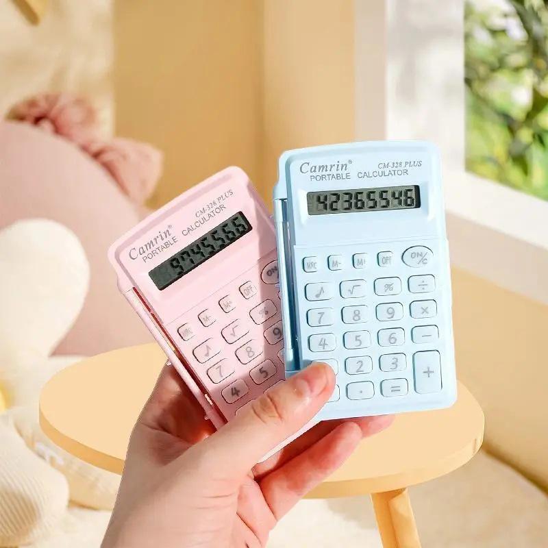Compact Flip Cover Mini Calculator for Students