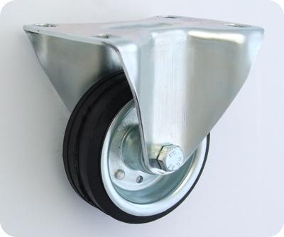 Metal-Rubber Wheel 80Mm Fixed Housing 4 - Kl080 Sta