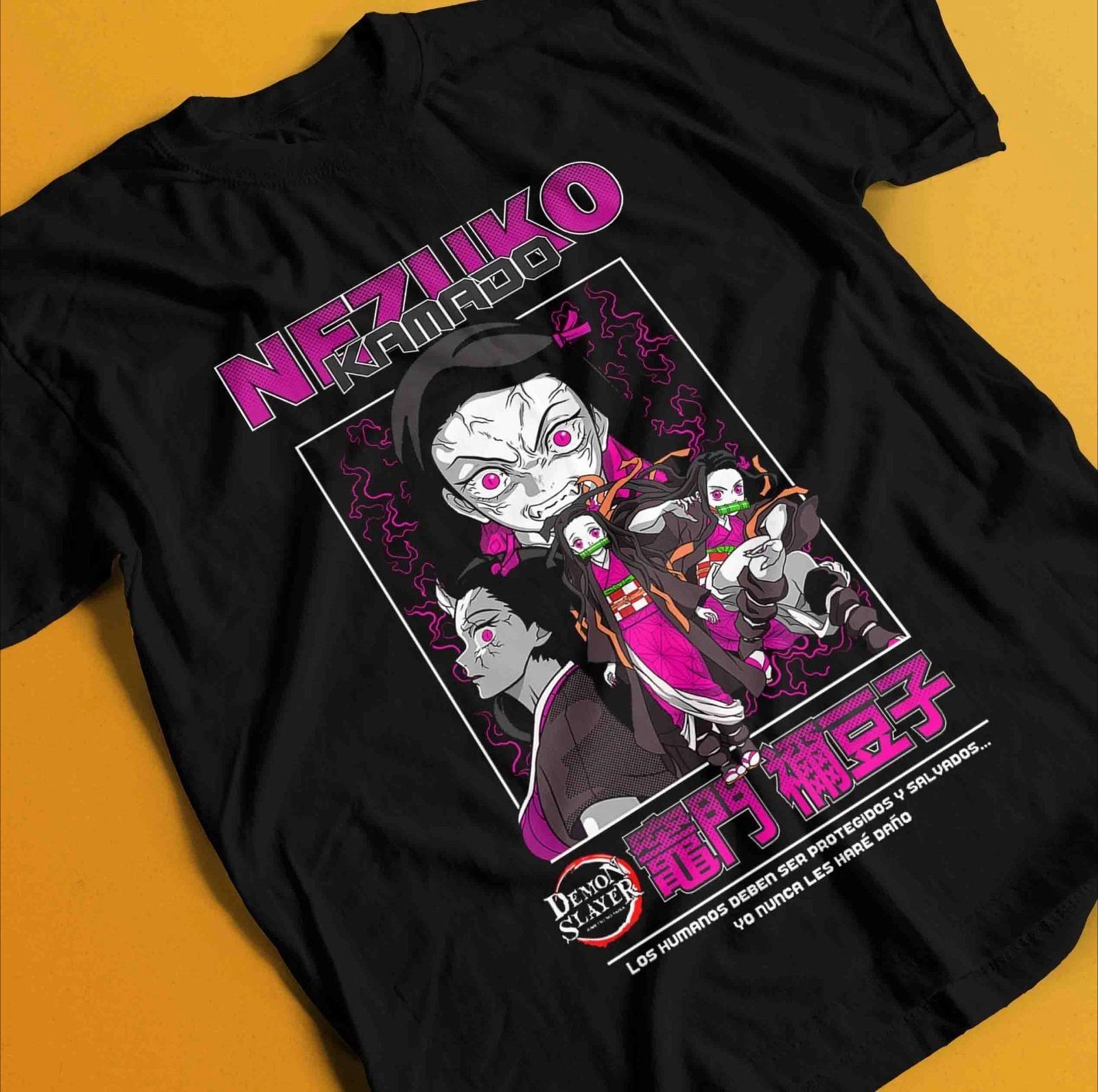 

New 2026 Demon Slayer Shirt Nezuko Tshirt Tanjiro TShirt Muzan Doma Tee Inosuke Zenitsu Summer Unisexs and Womens Tshirt Top S